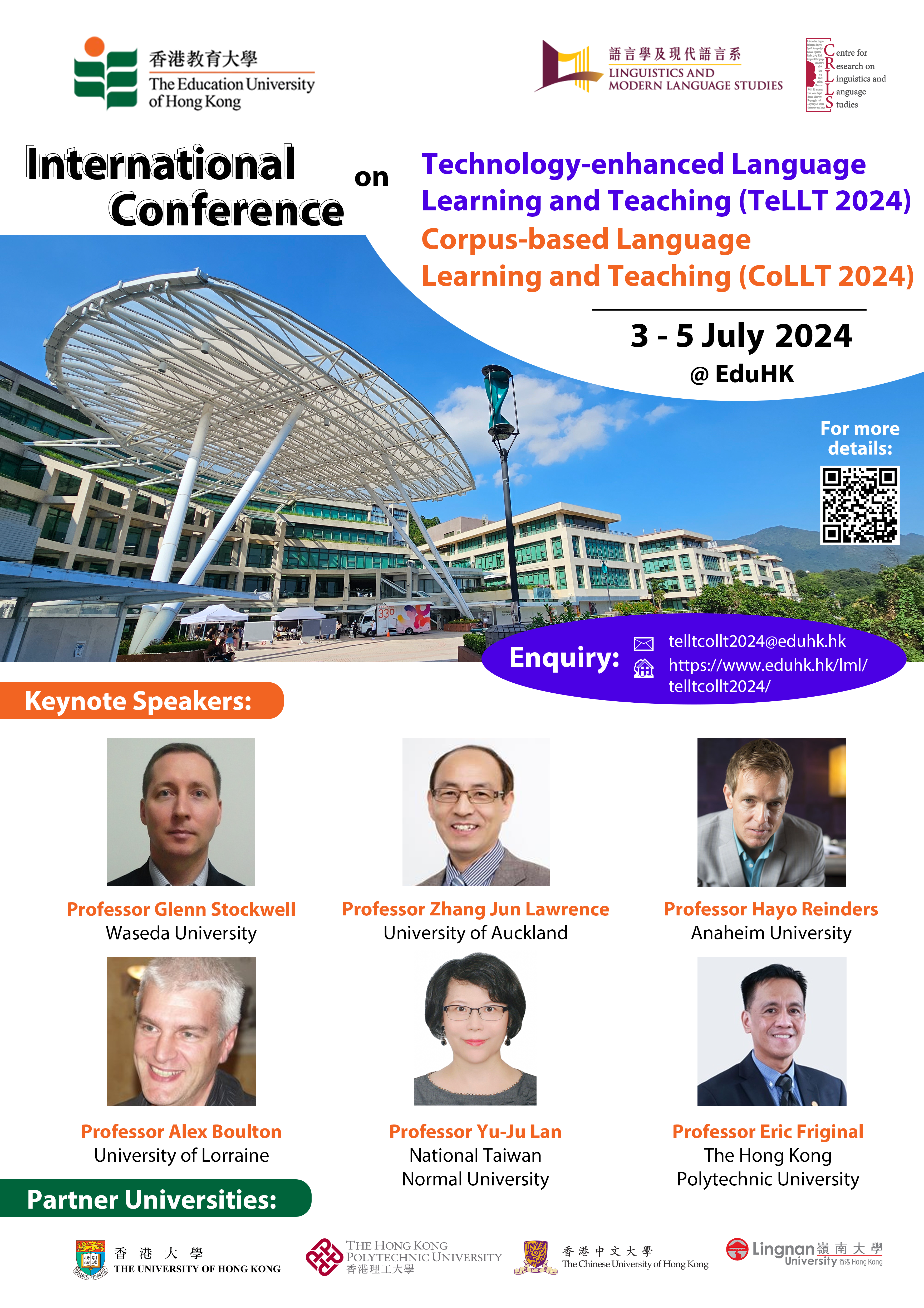 Poster for International Conference on Technology-Enhanced Language Learning and Teaching & Corpus-based Language Learning and Teaching 2024 (TeLLT & CoLLT 2024)